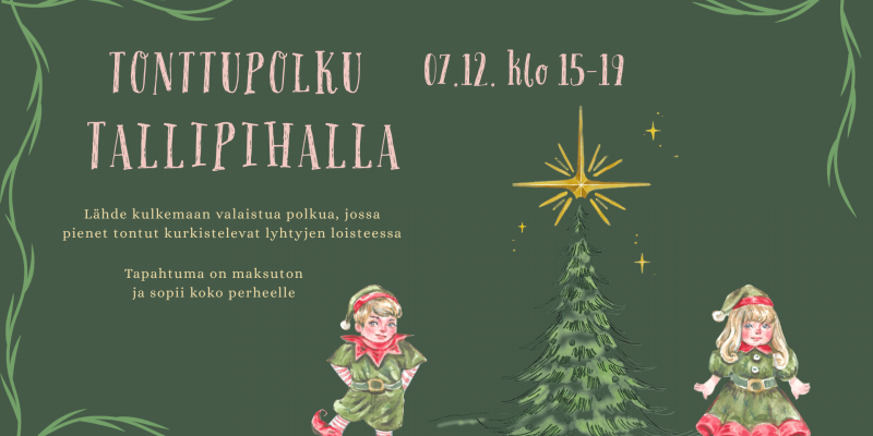 Tonttupolku Tallipihalla